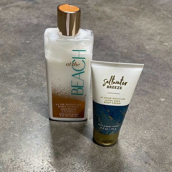 Bath & Body Works Saltwater Breeze / At The Beach Lotion Discontinued Lot - Picture 3 of 6